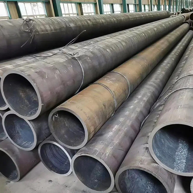 Aisi 4130 لوله بی سیم از فولاد نرم لوله گرد فولاد داغ درجه A آهن سیاه